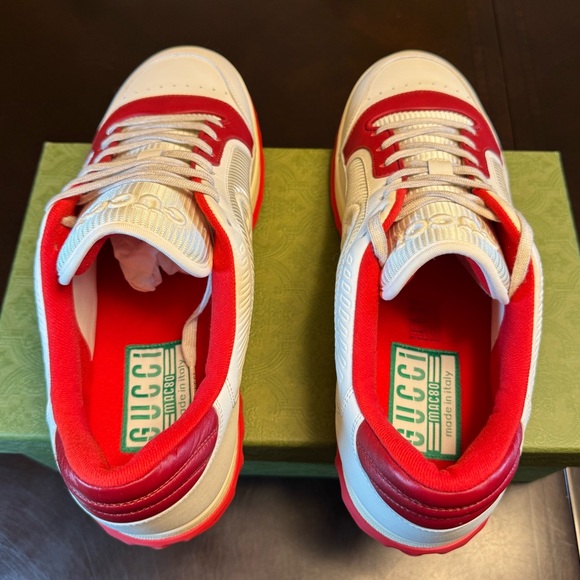 Gucci White and Red Sneakers - Picture 13 of 15